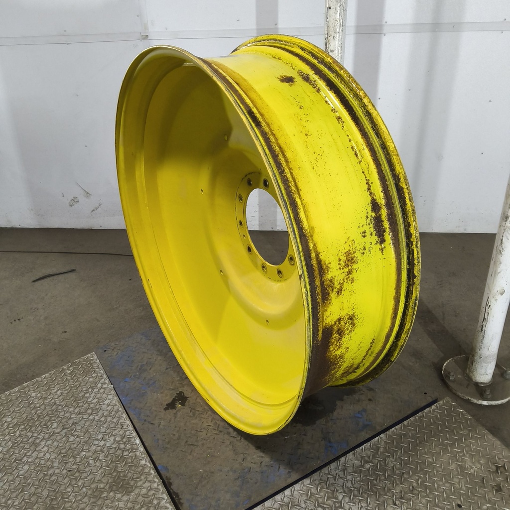 13"W x 46"D, John Deere Yellow 10-Hole Formed Plate , 4.31" Offset