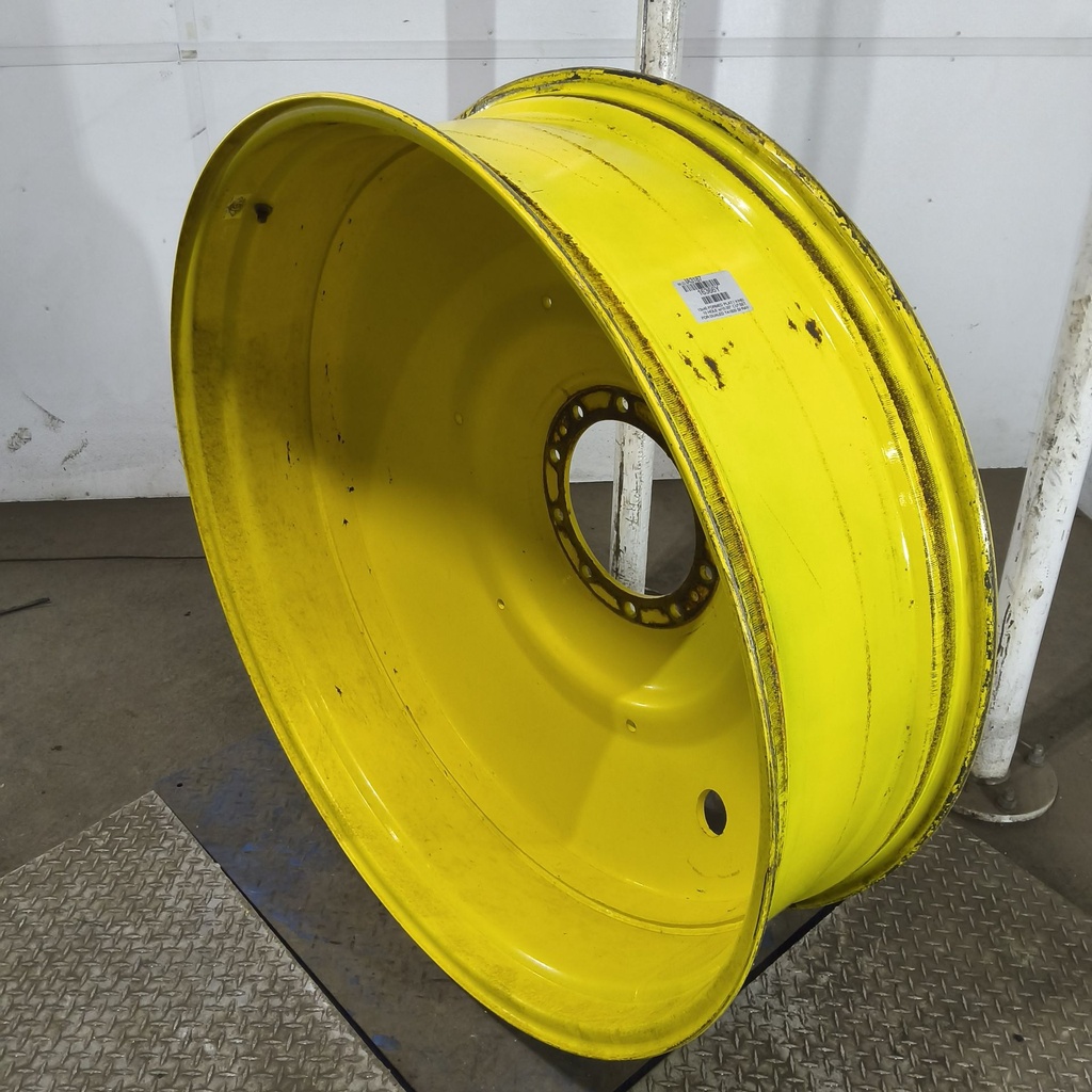 13"W x 46"D, John Deere Yellow 10-Hole Formed Plate , -9.88" Offset