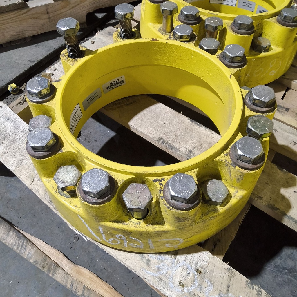 10-Hole 5"L Hub Extension, John Deere Yellow