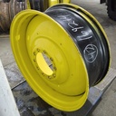 16"W x 42"D, John Deere Yellow 10-Hole Formed Plate , -6.88" Offset