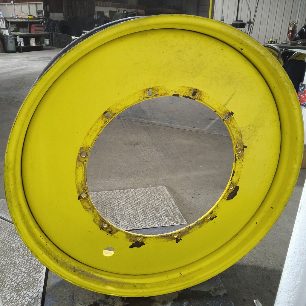 12"W x 54"D, John Deere Yellow 12-Hole Stub Disc , -3.25" Offset