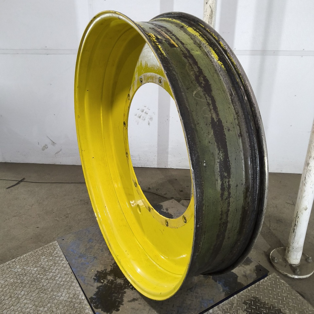 12"W x 54"D, John Deere Yellow 12-Hole Stub Disc , -3.25" Offset