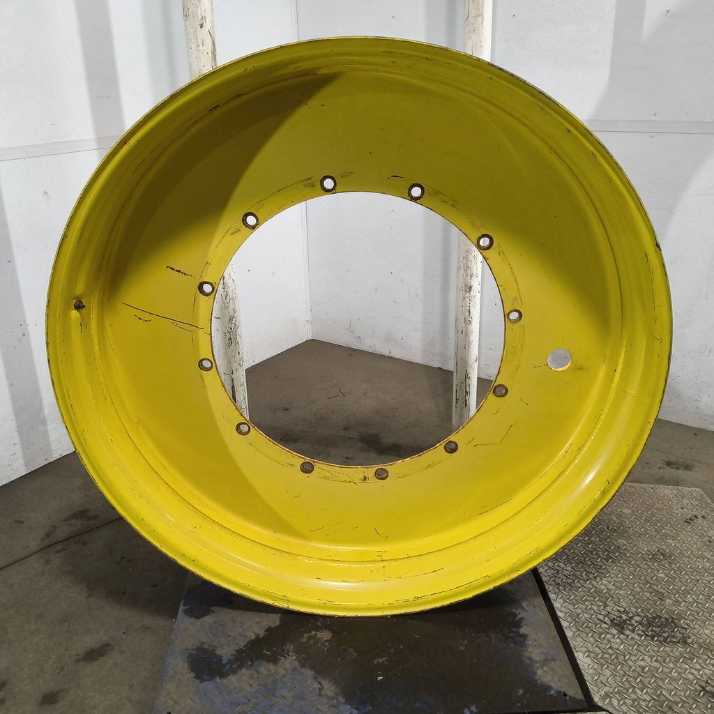 10"W x 54"D, John Deere Yellow 12-Hole Stub Disc , -3.38" Offset