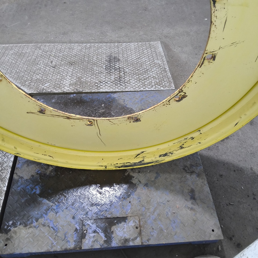 10"W x 54"D, John Deere Yellow 12-Hole Stub Disc , -3.38" Offset