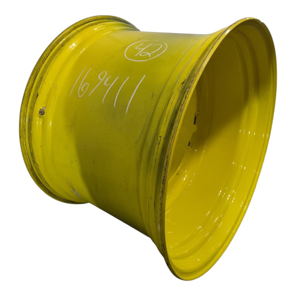 30"W x 42"D, John Deere Yellow 12-Hole Stub Disc , -0.75" Offset