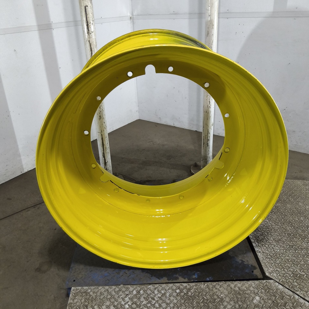 30"W x 42"D, John Deere Yellow 12-Hole Stub Disc , -0.75" Offset