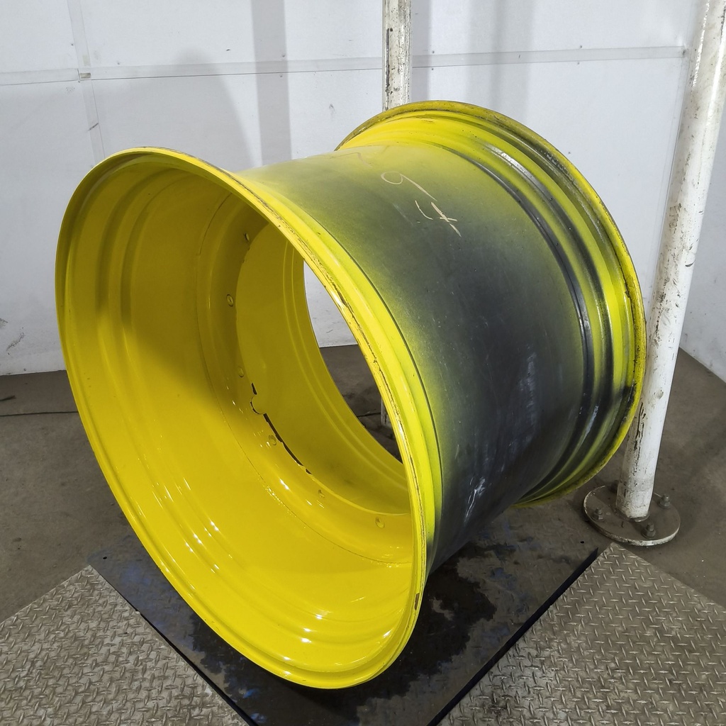 30"W x 42"D, John Deere Yellow 12-Hole Stub Disc , -0.75" Offset