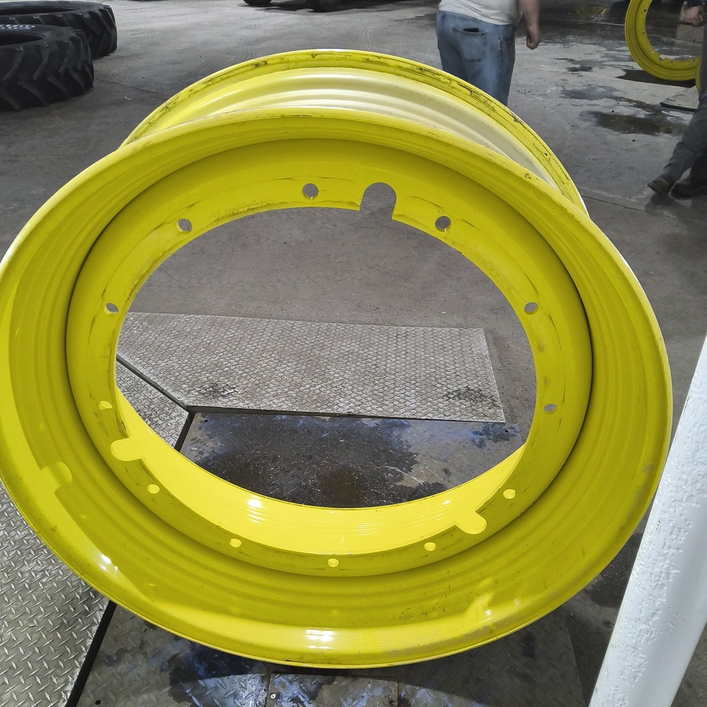 16"W x 42"D, John Deere Yellow 12-Hole Stub Disc , -3.38" Offset