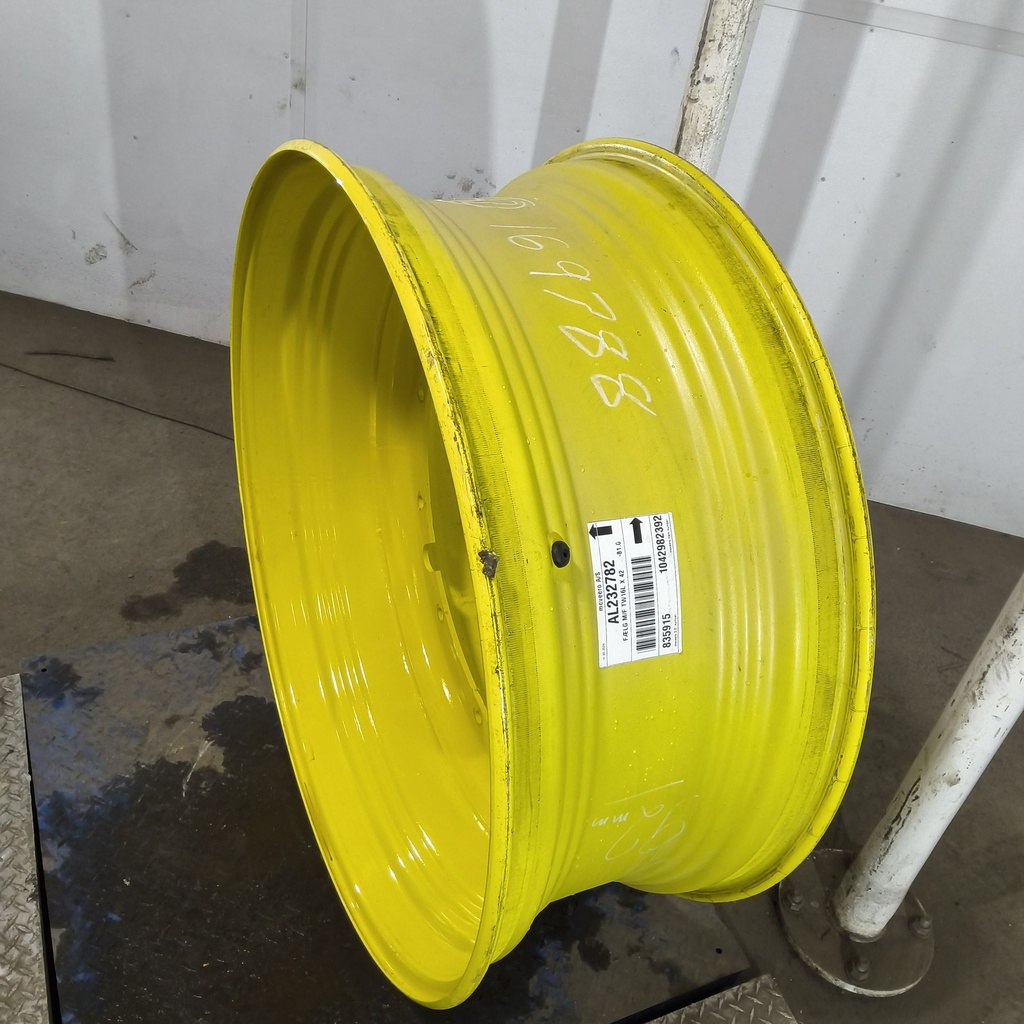 16"W x 42"D, John Deere Yellow 12-Hole Stub Disc , -3.38" Offset