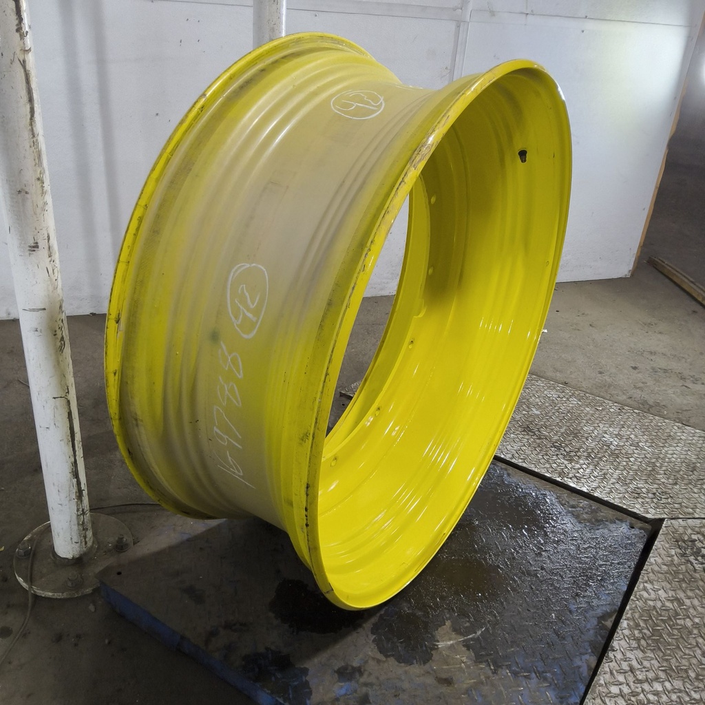 16"W x 42"D, John Deere Yellow 12-Hole Stub Disc , -3.38" Offset