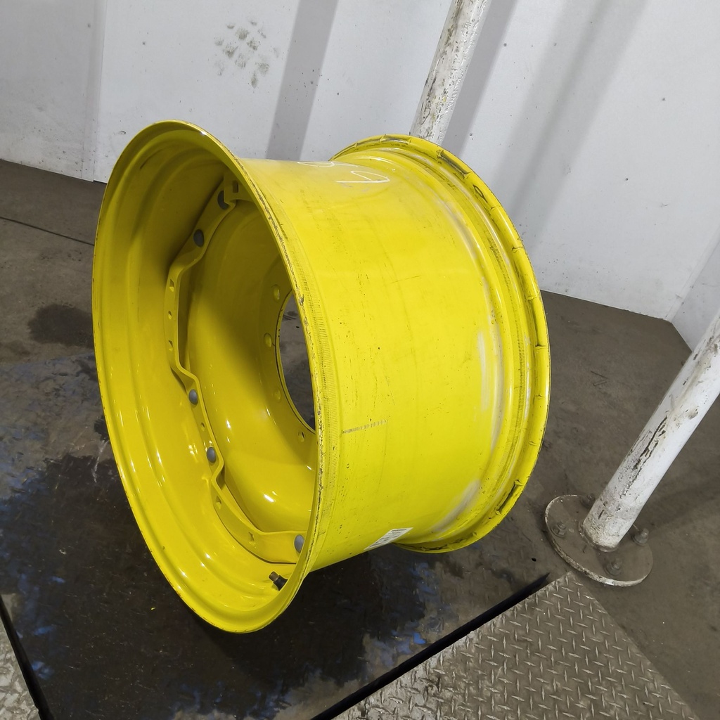 15"W x 28"D, John Deere Yellow 8-Hole Waffle Wheel (Groups of 2 Bolts)