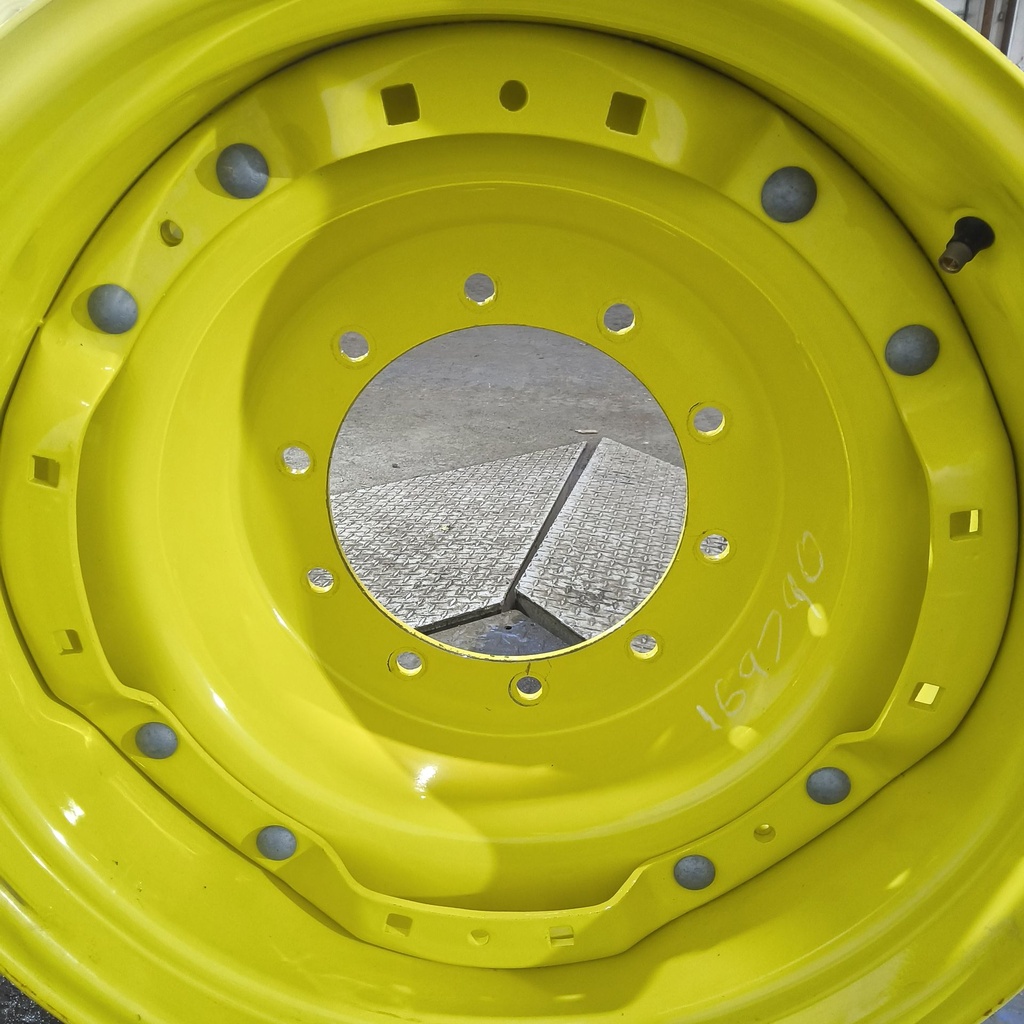 10-Hole Waffle Disc (Groups of 2 Bolts) Center for 28"-30" Rim, John Deere Yellow