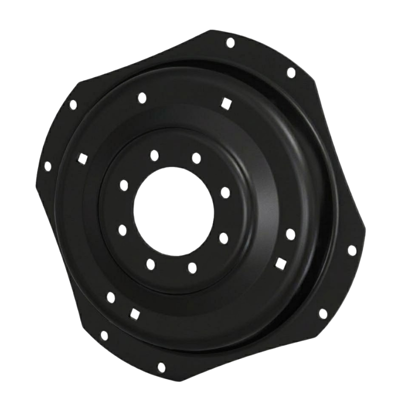 8-Hole Waffle Disc (Groups of 2 Bolts) Center for 28"-30" Rim, Black