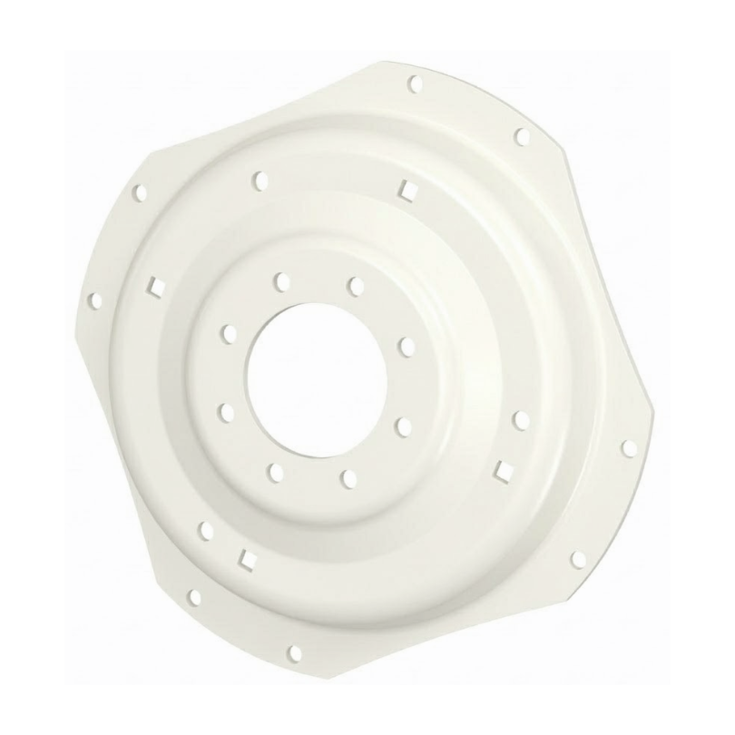 8-Hole Waffle Disc (Groups of 2 Bolts) Center for 28"-30" Rim, Ford / New Holland White