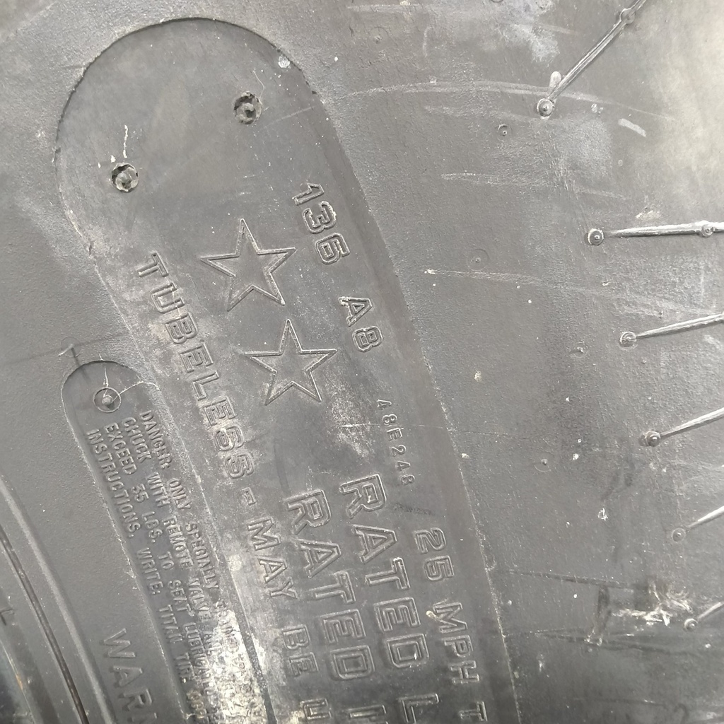 16.9R28 Titan Farm Hi Traction Lug Radial R-1 136A8 85%