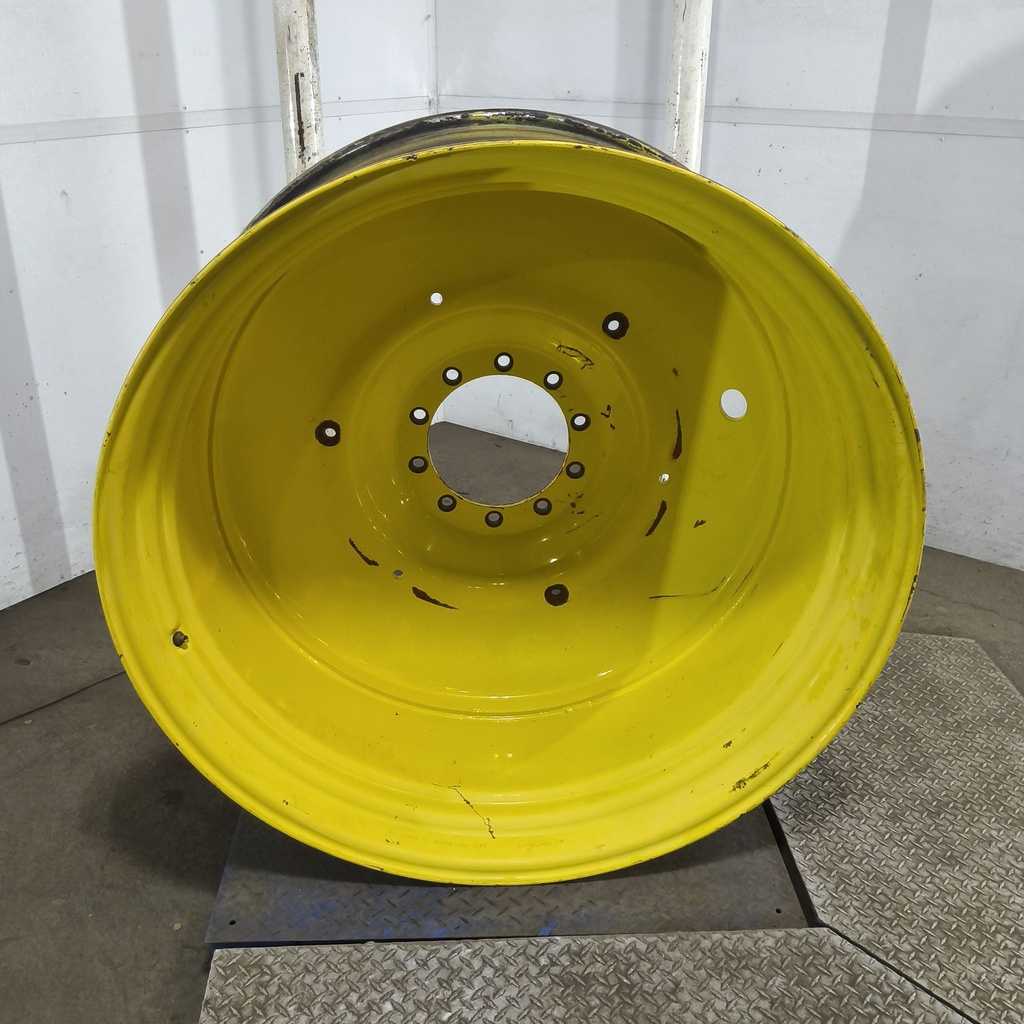 20"W x 46"D, John Deere Yellow 10-Hole Formed Plate , -11.62" Offset