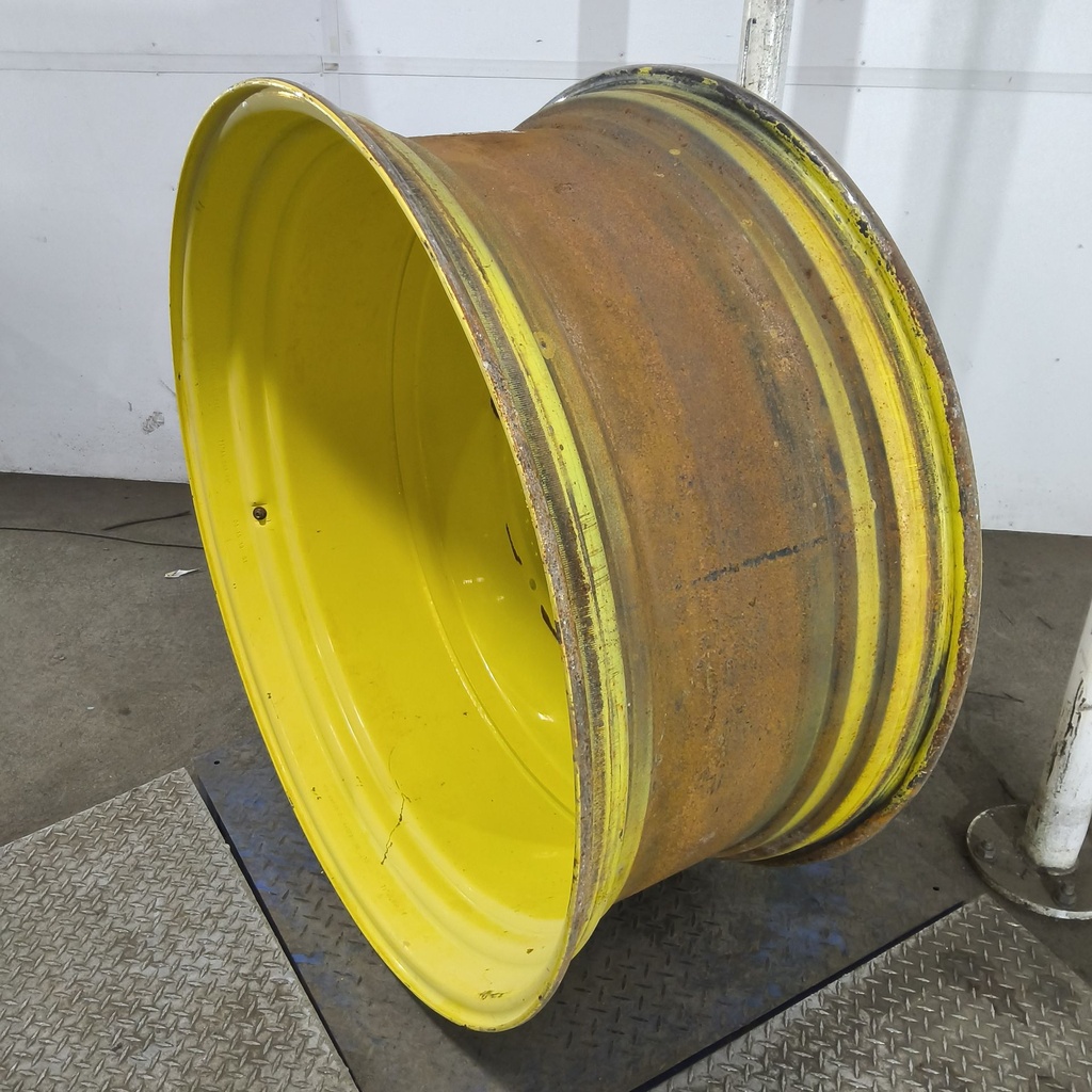 20"W x 46"D, John Deere Yellow 10-Hole Formed Plate , -11.62" Offset