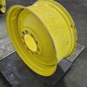 16"W x 38"D, John Deere Yellow 10-Hole Formed Plate , -6.62" Offset