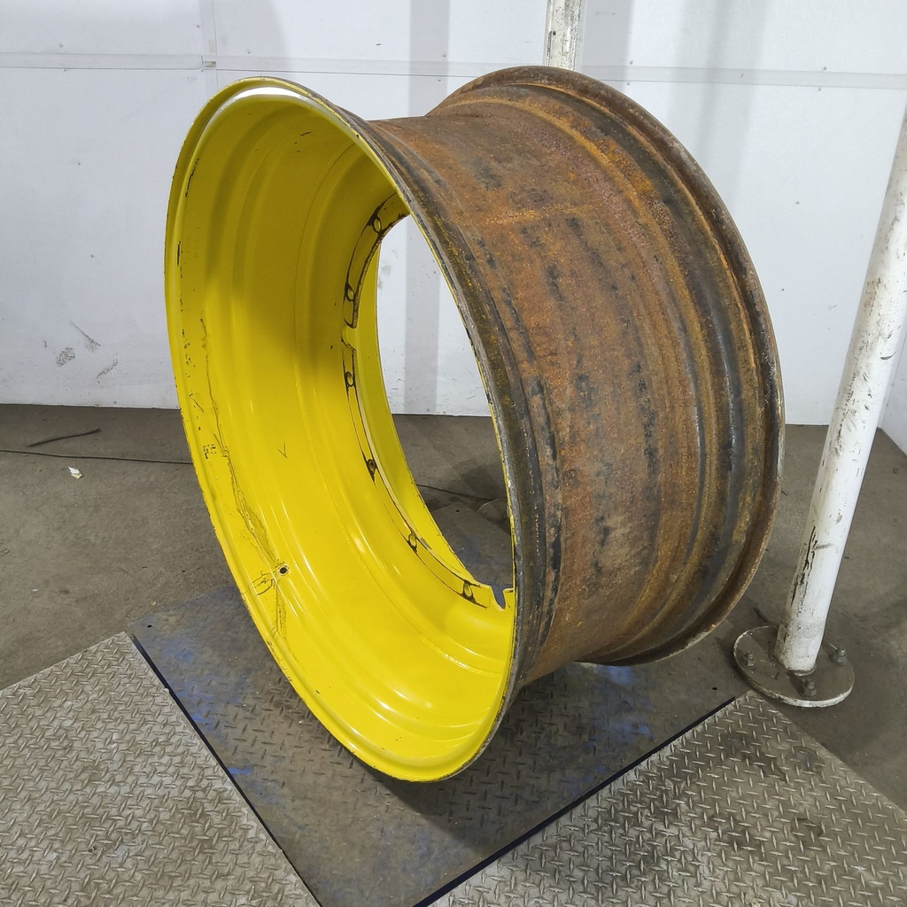 20"W x 46"D, John Deere Yellow 12-Hole Stub Disc , -3.25" Offset