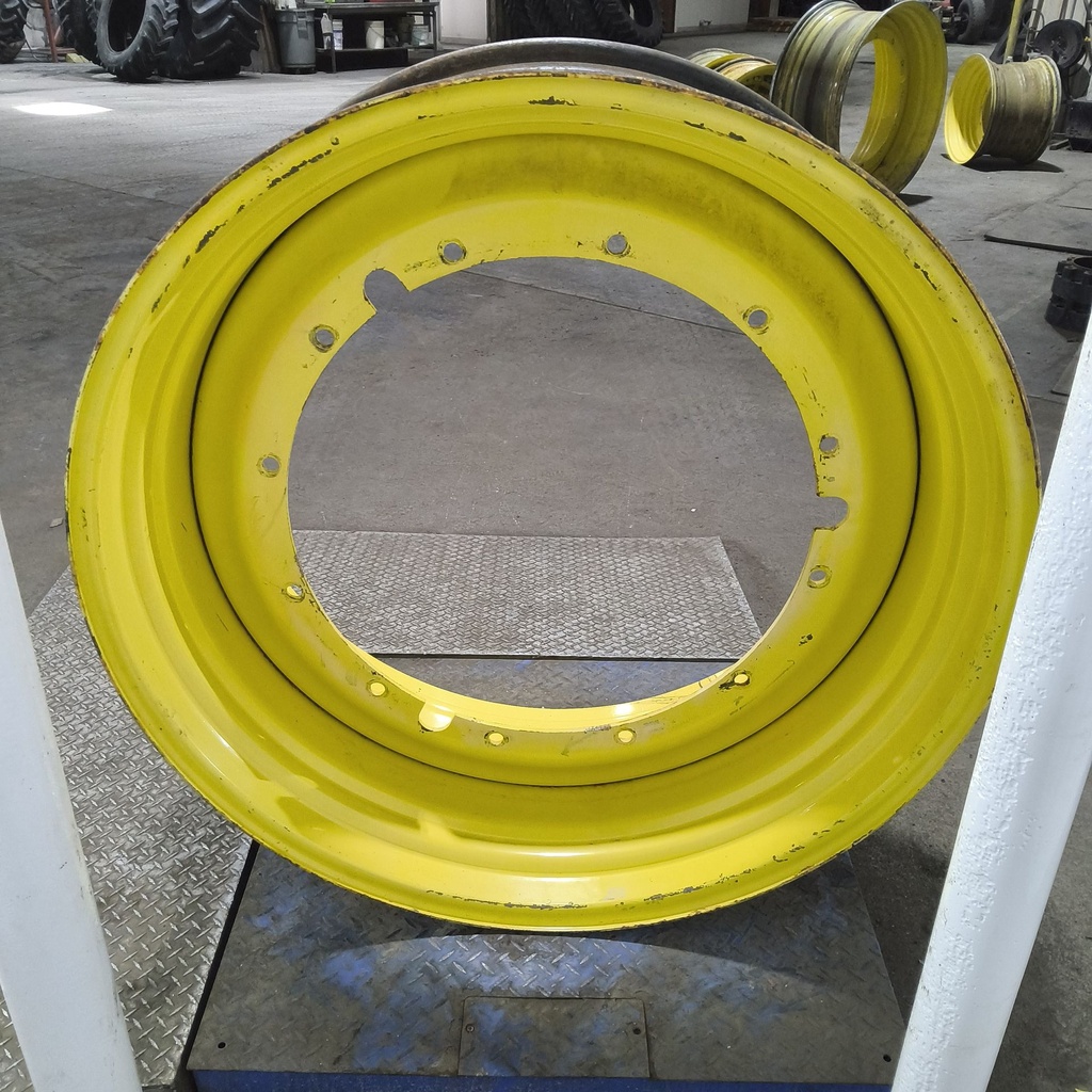 20"W x 46"D, John Deere Yellow 12-Hole Stub Disc , -3.25" Offset