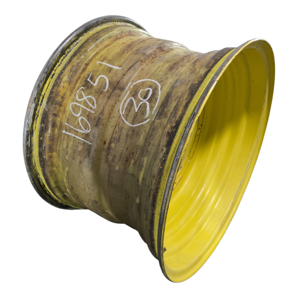 20"W x 30"D, John Deere Yellow 12-Hole Formed Plate , 1.06" Offset