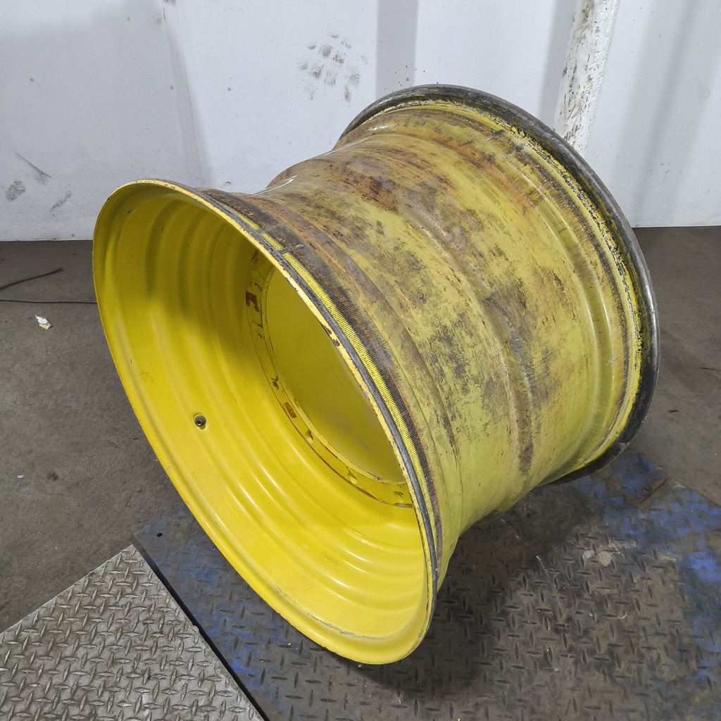 20"W x 30"D, John Deere Yellow 12-Hole Formed Plate , 1.06" Offset