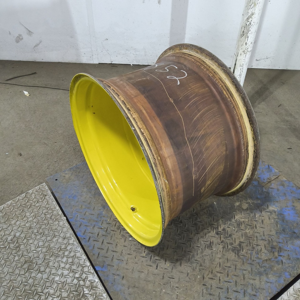 15"W x 24"D, John Deere Yellow 8-Hole Formed Plate , -2.88" Offset