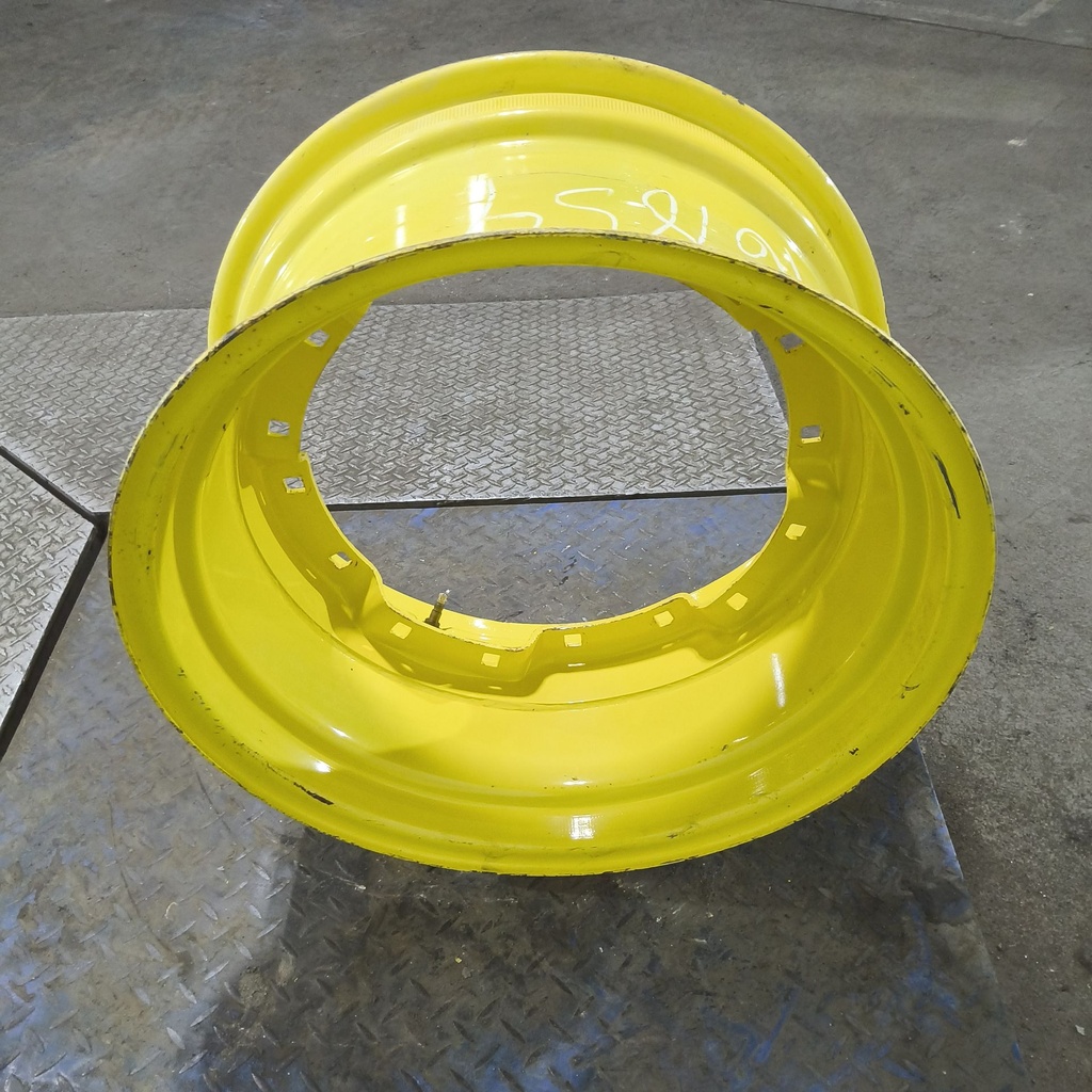 12"W x 24"D, John Deere Yellow 8-Hole Waffle Wheel (Groups of 2 Bolts)