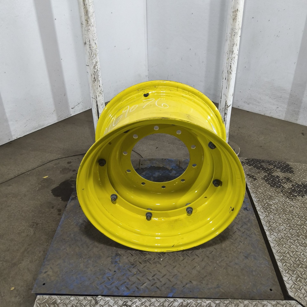 15"W x 24"D, John Deere Yellow 8-Hole Stub Disc , -1.38" Offset