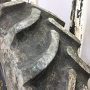 480/70R30 Firestone Radial All Traction DT R-1W on Case IH Silver Mist/Black 12-Hole Waffle Wheel (Groups of 2 bolts) 80%