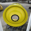 23"W x 42"D, John Deere Yellow 10-Hole Formed Plate , -13.88" Offset