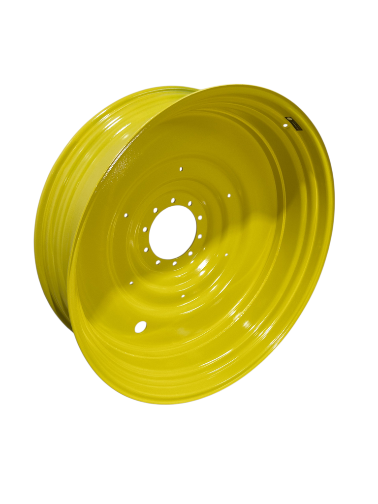 15"W x 50"D, John Deere Yellow 10-Hole Formed Plate , -9.25" Offset