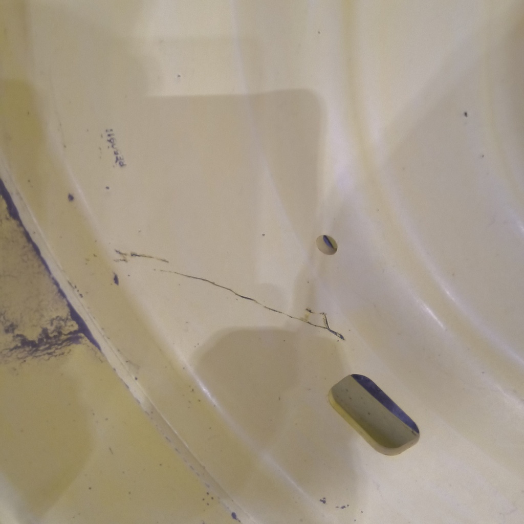 16"W x 42"D, John Deere Yellow 10-Hole Formed Plate , -6.88" Offset