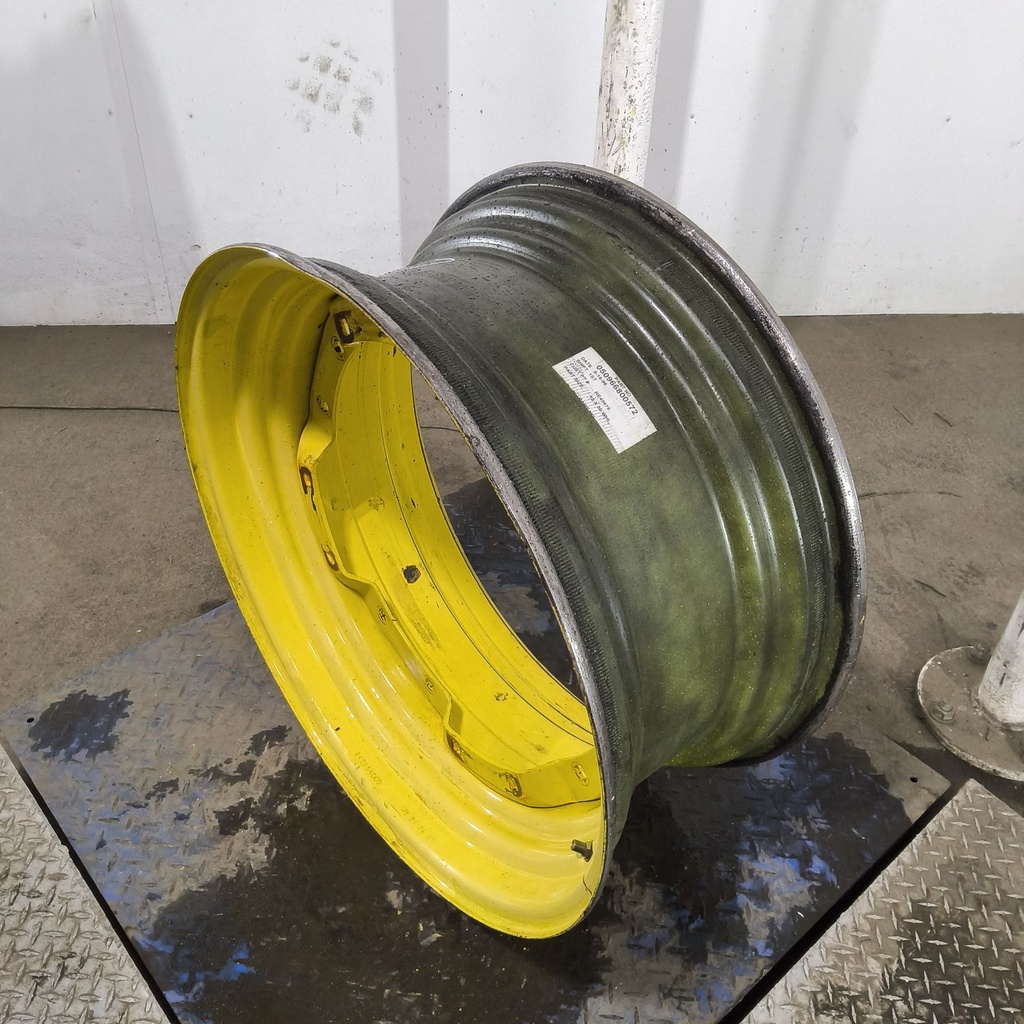 13"W x 30"D, John Deere Yellow 8-Hole Waffle Wheel (Groups of 2 Bolts)