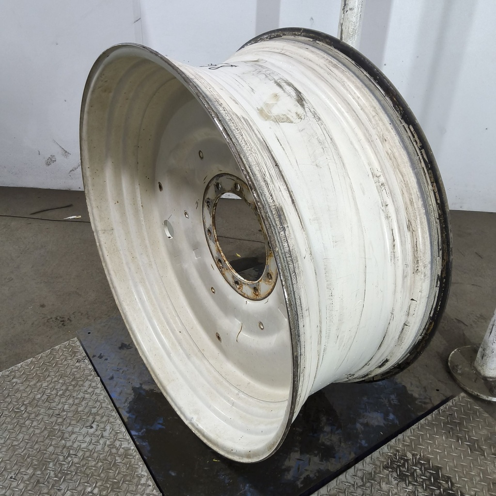 18"W x 42"D, Ford / New Holland White 10-Hole Formed Plate , 0.75" Offset