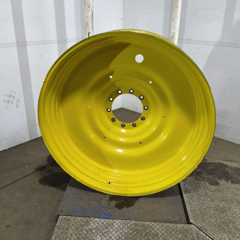 15"W x 50"D, John Deere Yellow 10-Hole Formed Plate , -6.62" Offset