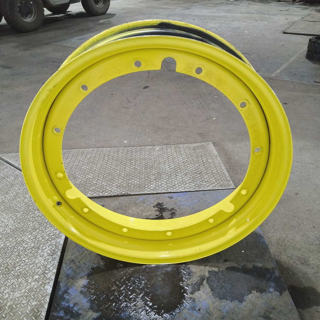 10"W x 38"D, John Deere Yellow 12-Hole Stub Disc