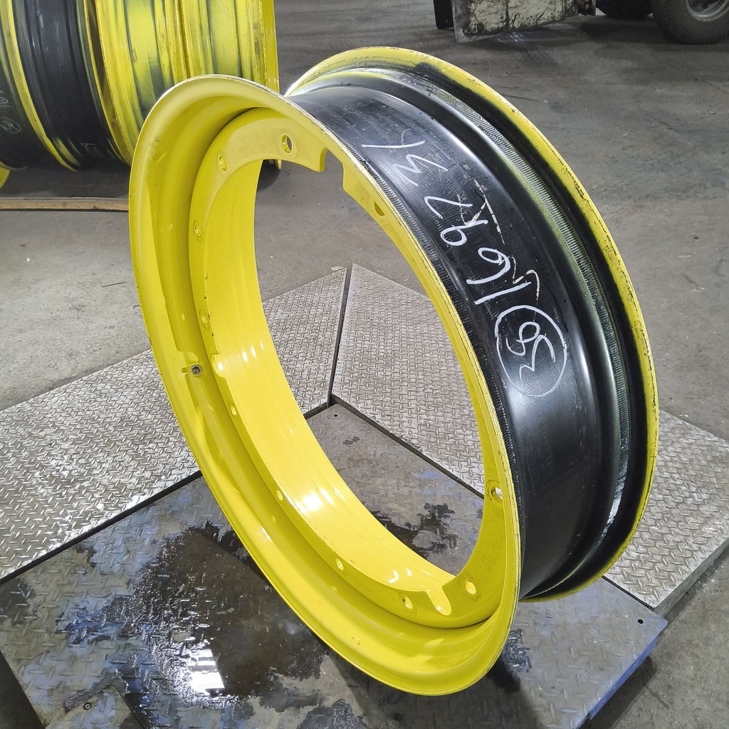 10"W x 38"D, John Deere Yellow 12-Hole Stub Disc