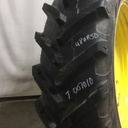 480/80R50 Michelin AgriBib 2 R-1W on John Deere Yellow 10-Hole Formed Plate W/Weight Holes 99%