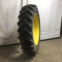 480/80R50 Michelin AgriBib 2 R-1W on John Deere Yellow 12-Hole Stub Disc 99%