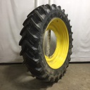 480/80R50 Michelin AgriBib 2 R-1W on John Deere Yellow 12-Hole Stub Disc 99%