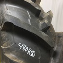 480/80R50 Michelin AgriBib 2 R-1W on John Deere Yellow 12-Hole Stub Disc 99%