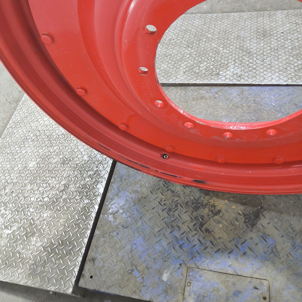 12"W x 46"D, Fendt/Agco Red 16-Hole Stub Disc , -1.62" Offset