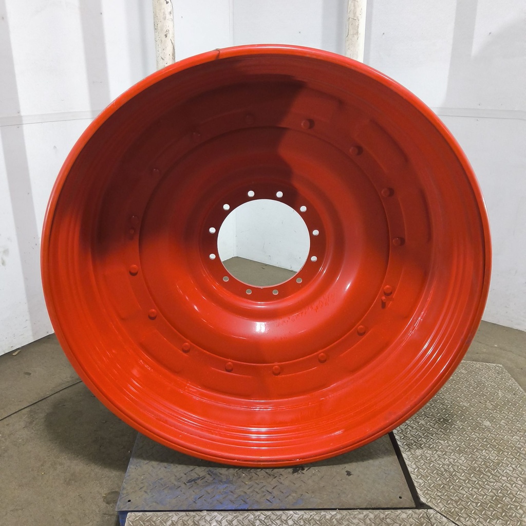 15"W x 54"D, Fendt/Agco Red 16-Hole Stub Disc , 3.38" Offset