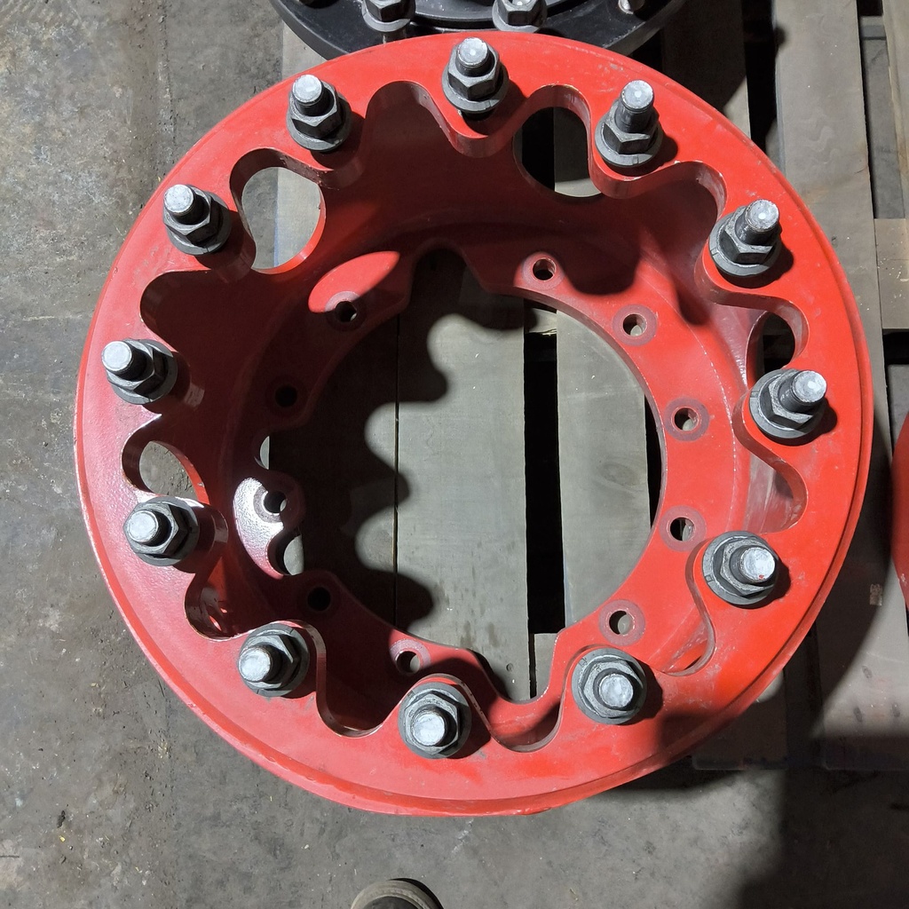 10 to 12-Hole 13.5"L FWD Spacer, Fendt/Agco Red