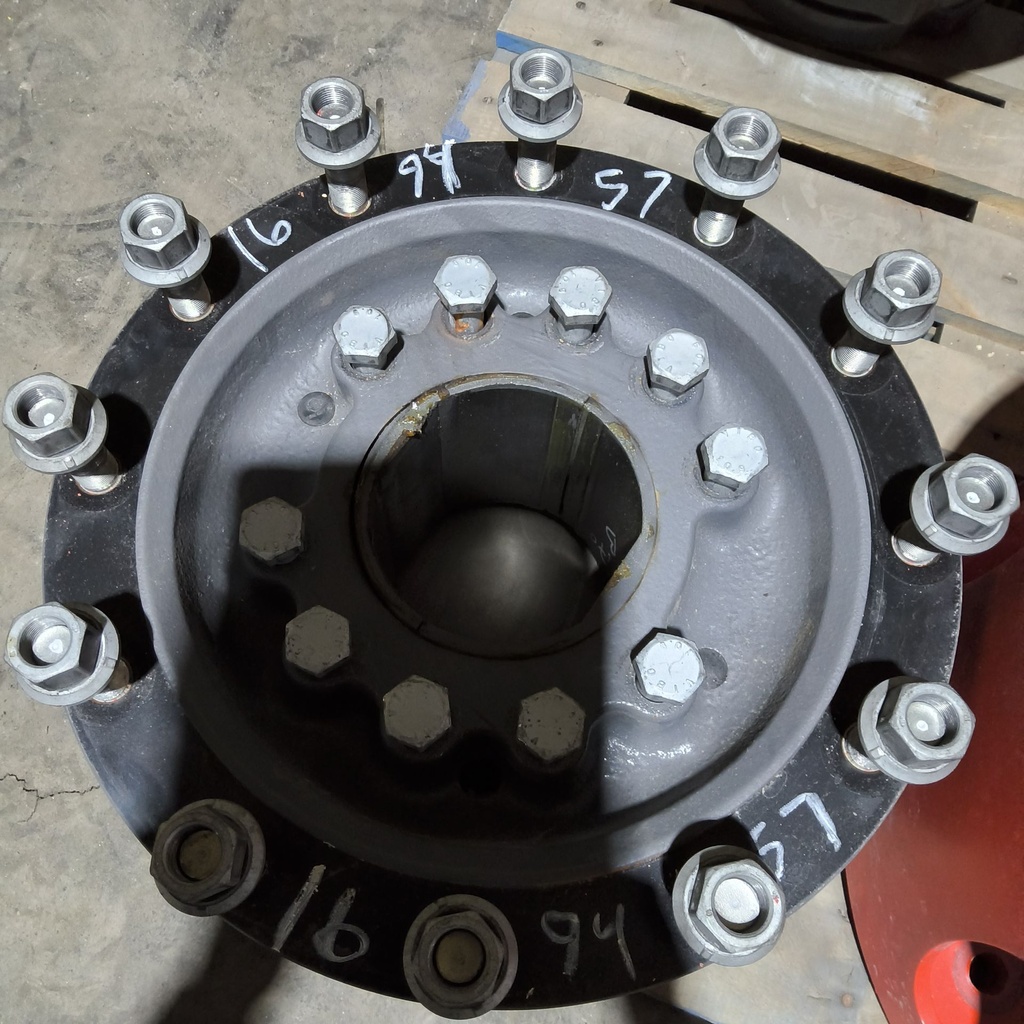 12-Hole Wedg-Lok OE Style, 5.62" (142.88mm) axle, Agco Corp Gray