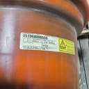 14"W x 20"D, Kubota Orange 6-Hole Formed Plate , -3.06" Offset