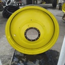 16"W x 46"D, John Deere Yellow 10-Hole Formed Plate , -8.75" Offset