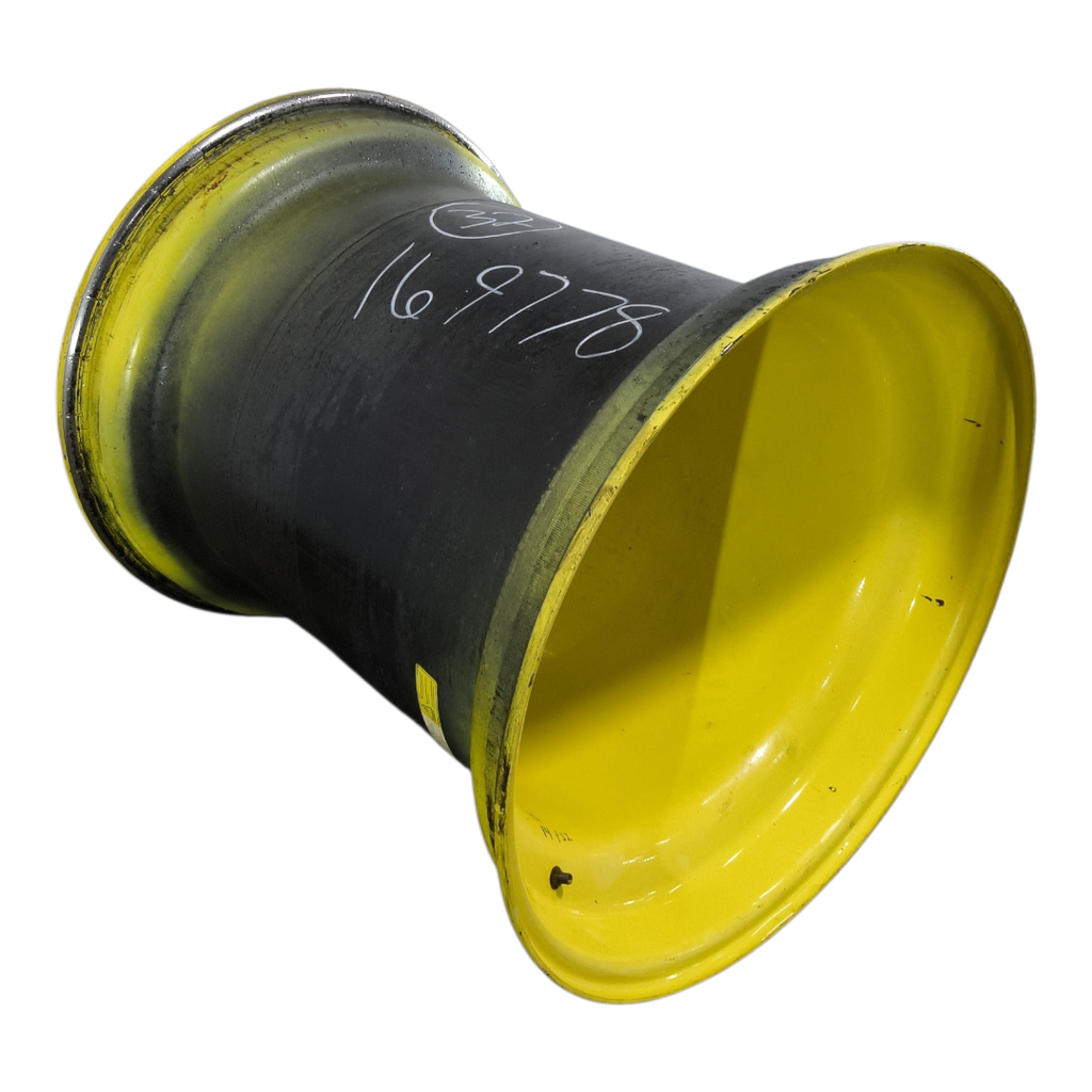 36"W x 32"D, John Deere Yellow 12-Hole Formed Plate , -9.88" Offset