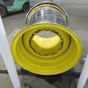 36"W x 32"D, John Deere Yellow 12-Hole 3 Piece Formed Plate , -9.69" Offset